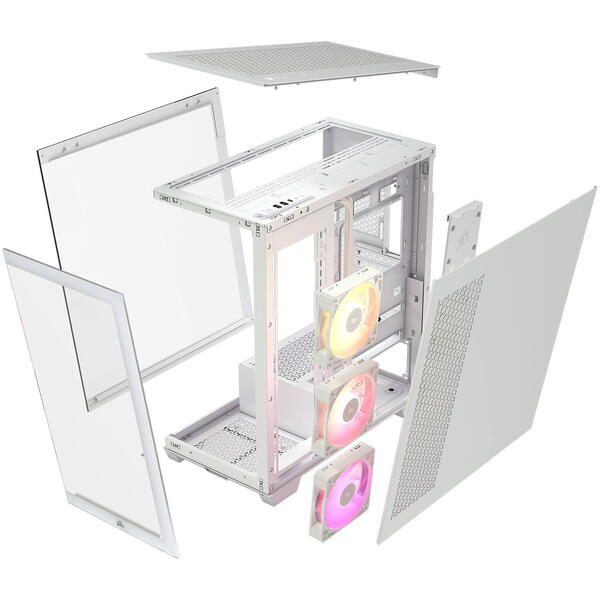 Carcasa Corsair iCue LINK 3500X ARGB White