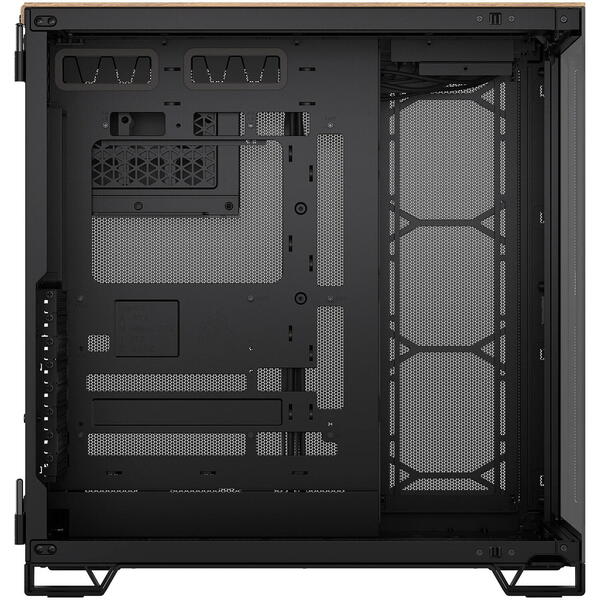 Carcasa Corsair 6500X Black/Walnut Wood