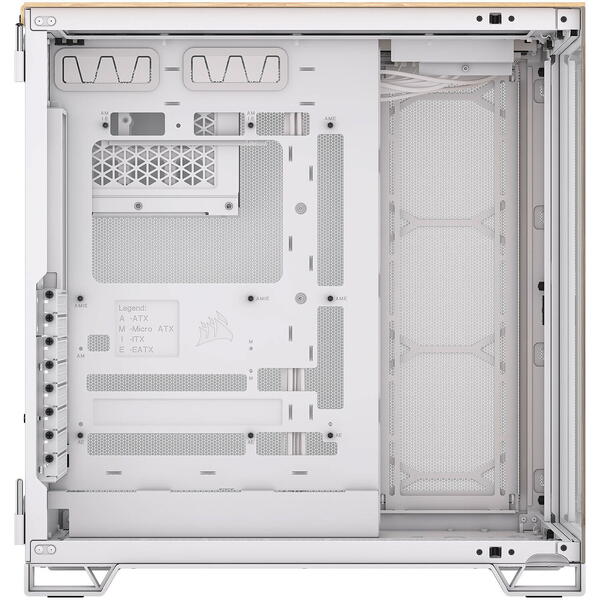 Carcasa Corsair 6500X White/Bamboo Wood
