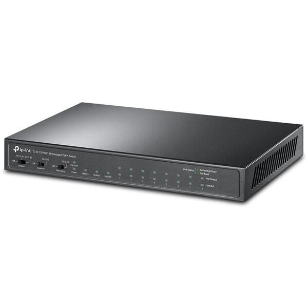 Switch TP-LINK TL-SL1311P 8-Port 10/100Mbps + 3-Port Gigabit, 8-Port PoE+