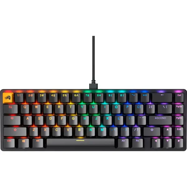 Tastatura gaming Glorious Mecanica GMMK 2 Compact RGB Fox Linear Switch Black