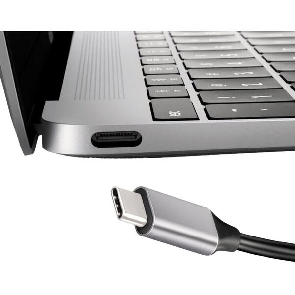 Hub USB AXAGON HMC-6H4A, 4x USB-A + HDMI, USB-C, PD 100W