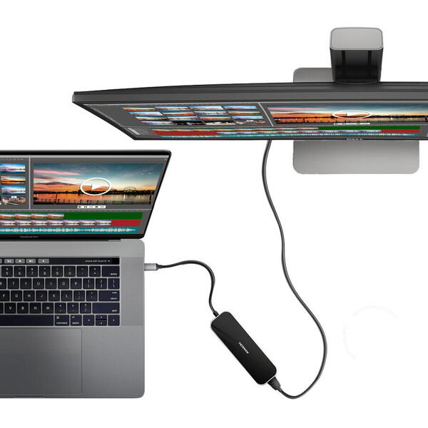 Hub USB AXAGON HMC-6H4A, 4x USB-A + HDMI, USB-C, PD 100W