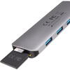 Hub USB AXAGON HMC-HCR3A, 3x USB-A + HDMI + SD/microSD, USB-C 3.2