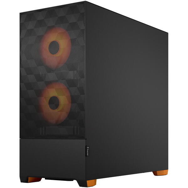 Carcasa Fractal Design Pop Air RGB Orange Core TG Clear Tint