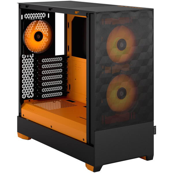 Carcasa Fractal Design Pop Air RGB Orange Core TG Clear Tint