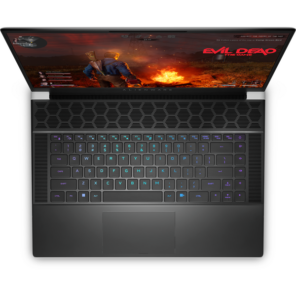 Laptop Gaming Dell Alienware x16 R1, 16 inch QHD+ G-Sync, Intel Core i9 13900HK, 32GB DDR4, 1TB SSD, GeForce RTX 4090 16GB, Win 11 Pro, Lunar Silver, 3Yr Premium Support