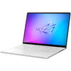 Laptop Gaming Asus ROG Zephyrus G16 GA605WV, 2.5K OLED 240Hz, AMD Ryzen AI 9 HX 370, 32GB LPDDR5X, 1TB SSD, GeForce RTX 4060 8GB, Win 11 Home, Platinum White