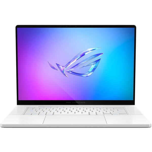 Laptop Gaming Asus ROG Zephyrus G16 GA605WV, 2.5K OLED 240Hz, AMD Ryzen AI 9 HX 370, 32GB LPDDR5X, 1TB SSD, GeForce RTX 4060 8GB, Win 11 Home, Platinum White