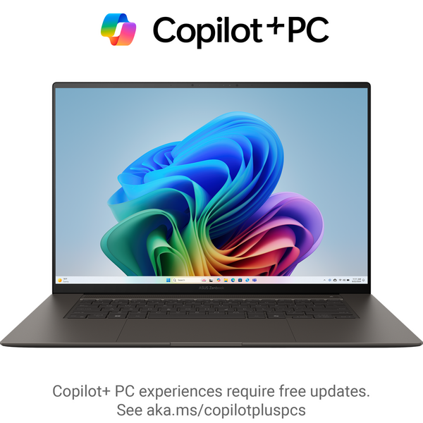Laptop Asus Zenbook S 16 OLED UM5606WA, 16 inch 3K 120Hz Touch, AMD Ryzen AI 9 HX 370, 32GB LPDDR5X, 2TB SSD, AMD Radeon 890M, Win 11 Pro, Zumaia Gray