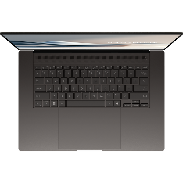 Laptop Asus Zenbook S 16 OLED UM5606WA, 16 inch 3K 120Hz Touch, AMD Ryzen AI 9 HX 370, 32GB LPDDR5X, 2TB SSD, AMD Radeon 890M, Win 11 Pro, Zumaia Gray