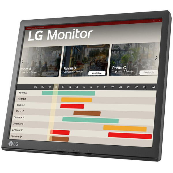 Monitor LED LG 17BR30T-B Touchscreen 17 inch SXGA TN 5 ms 75 Hz Negru