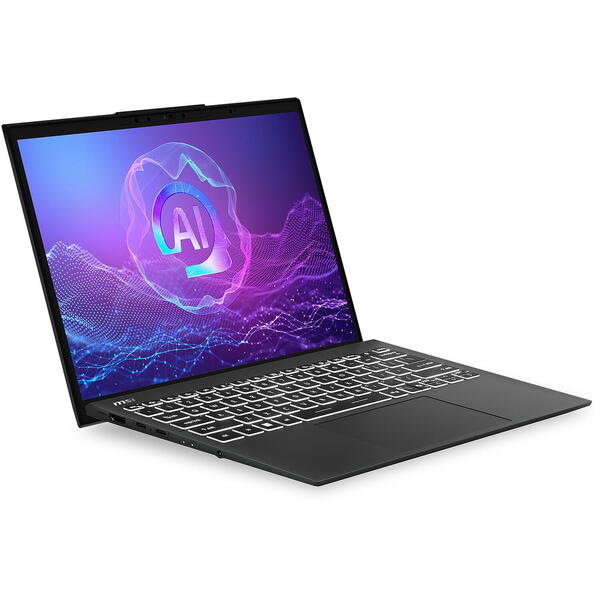 Laptop MSI Prestige 13 AI+ Evo A2VMG, 13.3 inch 2.8K, Intel Core Ultra 7 258V, 32GB LPDDR5X, 1TB SSD, Intel Arc 140V, Win 11 Home, Stellar Gray