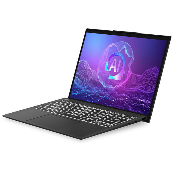 Laptop MSI Prestige 13 AI+ Evo A2VMG, 13.3 inch 2.8K, Intel Core Ultra 7 258V, 32GB LPDDR5X, 1TB SSD, Intel Arc 140V, Win 11 Home, Stellar Gray