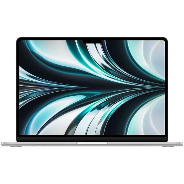 Laptop MacBook Air 13 with Liquid Retina (2022), Apple M2 Octa Core, 13.6 inch, 8GB RAM, 256GB SSD, Apple M2 8 Core Graphics, US KB, macOS Monterey, Silver