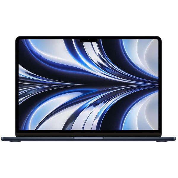 Laptop MacBook Air 13 with Liquid Retina (2022), Apple M2 Octa Core, 13.6 inch, 8GB RAM, 256GB SSD, Apple M2 8 Core Graphics, US KB, macOS Monterey, Midnight