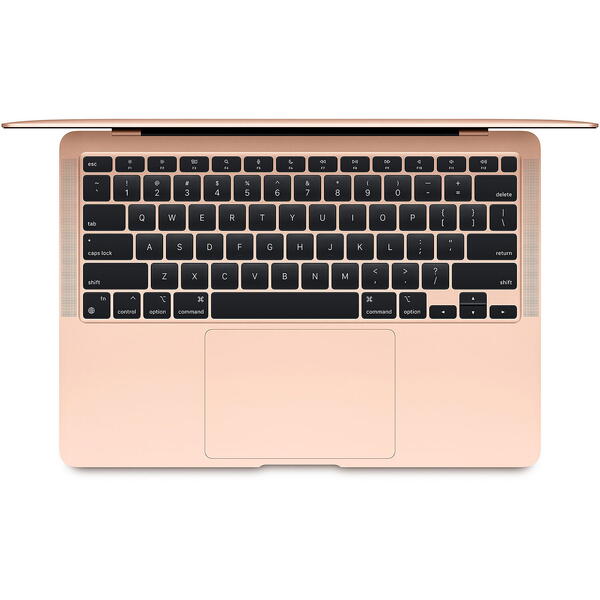 Laptop MacBook Air 13 (Late 2020) with Retina True Tone, Apple M1 Chip Octa Core, 13.3 inch, 8GB RAM, 256GB SSD, Apple M1 7-core, Tastatura US, MacOS Big Sur, Gold