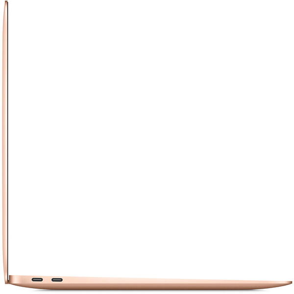 Laptop MacBook Air 13 (Late 2020) with Retina True Tone, Apple M1 Chip Octa Core, 13.3 inch, 8GB RAM, 256GB SSD, Apple M1 7-core, Tastatura US, MacOS Big Sur, Gold