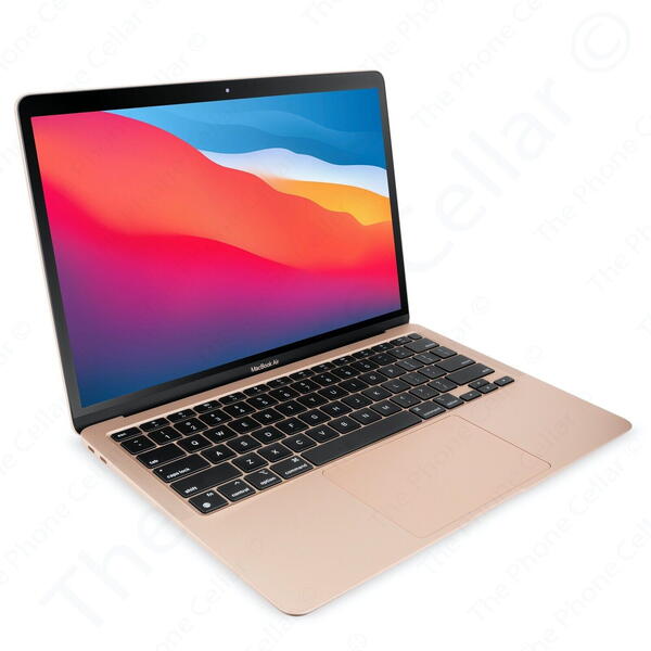 Laptop MacBook Air 13 (Late 2020) with Retina True Tone, Apple M1 Chip Octa Core, 13.3 inch, 8GB RAM, 256GB SSD, Apple M1 7-core, Tastatura US, MacOS Big Sur, Gold