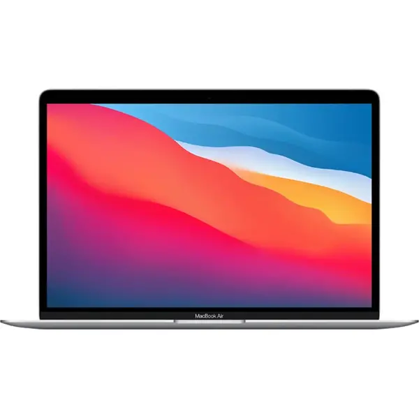 Laptop MacBook Air 13 (Late 2020) with Retina True Tone, Apple M1 Octa Core, 13.3 inch, 8GB RAM, 256GB SSD, Apple M1 7-core, Tastatura US, MacOS Big Sur, Silver