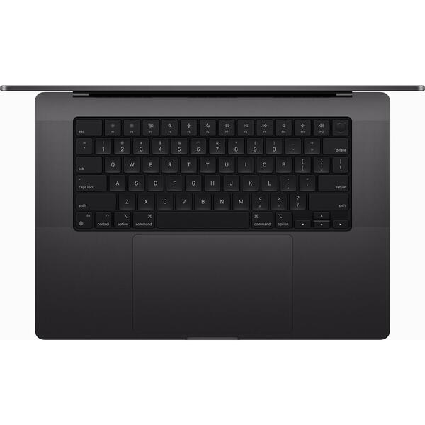 Laptop MacBook Pro 16 Liquid Retina XDR, 16.2 inch, Apple M3 Max chip (14-core CPU), 36GB RAM, 512GB SSD, Apple M3 Max 30-core GPU, macOS Sonoma, Space Black, INT keyboard, 2023