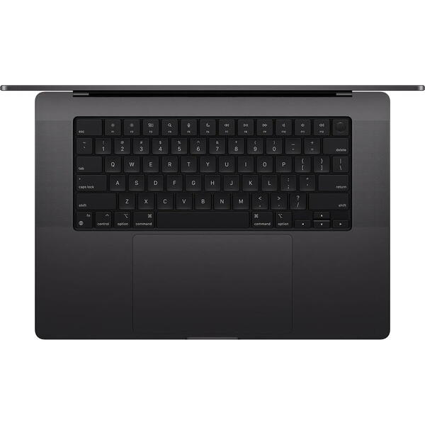 Laptop MacBook Pro 16 Liquid Retina XDR, 16.2 inch Apple M4 Max chip (14-core CPU), 36GB, 1TB SSD, Apple M4 Max 32-core GPU, macOS, Space Black, INT keyboard, 2024