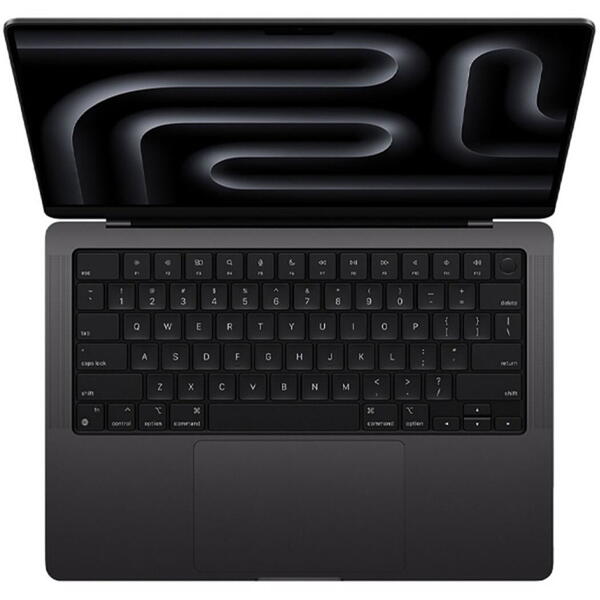 Laptop MacBook Pro 14 Liquid Retina XDR, 14.2 inch Apple M4 Max chip (16-core CPU), 64GB, 1TB SSD, Apple M4 Max 40-core GPU, macOS, Space Black, INT keyboard, 2024