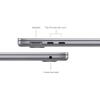 Laptop MacBook Air 13 with Liquid Retina, 13.6 inch Apple M3 chip (8-core CPU), 24GB, 512GB SSD, Apple M3 10-core GPU, macOS, Space Grey, INT keyboard, 2024
