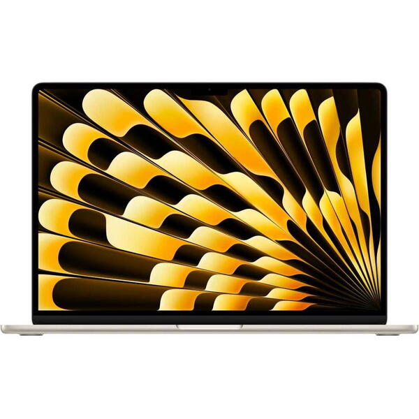 Laptop MacBook Air 13 with Liquid Retina, 13.6 inch Apple M3 chip (8-core CPU), 24GB, 512GB SSD, Apple M3 10-core GPU, macOS, Starlight, INT keyboard, 2024