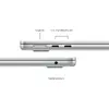 Laptop MacBook Air 13 with Liquid Retina (2024), 13.6 inch Apple M3 8-core, 8GB RAM, 256GB SSD, Apple M3 8-core Graphics, US KB, macOS, Silver