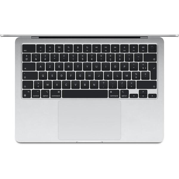 Laptop MacBook Air 13 with Liquid Retina (2024), 13.6 inch Apple M3 8-core, 8GB RAM, 256GB SSD, Apple M3 8-core Graphics, US KB, macOS, Silver