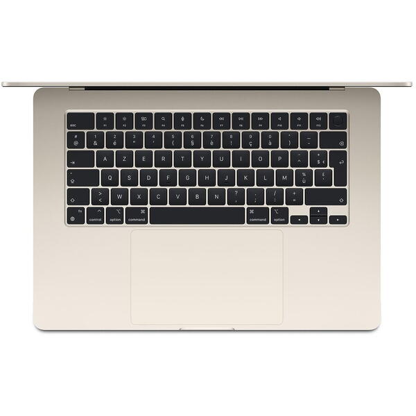 Laptop MacBook Air 15, 15. inch Liquid Retina, Apple M3 chip (8-core CPU), 24GB, 512GB SSD, Apple M3 10-core GPU, macOS, Starlight, INT keyboard, 2024