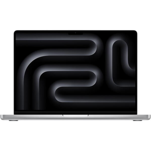 Laptop MacBook Pro 14 Liquid Retina XDR, 14.2 inch Apple M3 Max chip (11-core CPU), 18GB, 512GB SSD, Apple M3 Max 14-core GPU, macOS, Silver, US keyboard, 2023