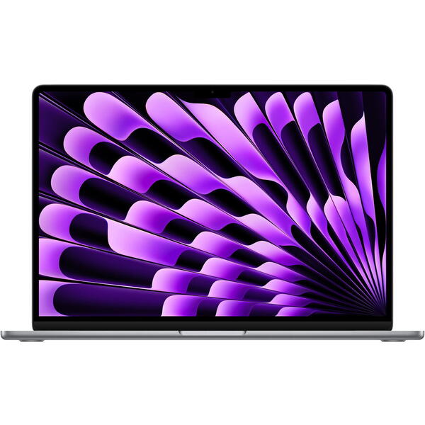 Laptop MacBook Air 15 with Liquid Retina, 15.3 inch Apple M3 chip (8-core CPU), 8GB, 512GB SSD, Apple M3 10-core GPU, macOS, Space Grey, 8US keyboard, 2024
