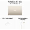 Laptop MacBook Air 15 with Liquid Retina, 15.3 inch Apple M3 chip (8-core CPU), 8GB, 512GB SSD, Apple M3 10-core GPU, macOS, Starlight, US keyboard, 2024