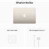 Laptop MacBook Air 13 with Liquid Retina, Apple M2 Octa Core, 13.6 inch, 8GB RAM, 256GB SSD, Apple M2 8 Core Graphics, US KB, macOS Monterey, Starlight, 2022