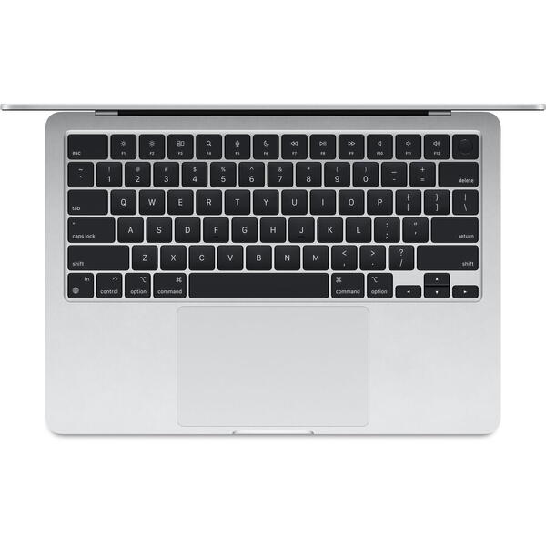 Laptop MacBook Air 13 with Liquid Retina (2024), 13.6 inch Apple M3 8-core, 16GB RAM, 512GB SSD, Apple M3 10-core Graphics, US KB, macOS, Silver