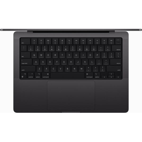 Laptop MacBook Pro 14 Liquid Retina XDR, 14.2 inch, Apple M3 Pro chip (11-core CPU), 18GB, 1TB SSD, Apple M3 Pro 14-core GPU, macOS Sonoma, Space Black, INT keyboard, 2023
