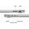 Laptop MacBook Pro 16 Liquid Retina XDR, 16.2 inch, Apple M3 Pro chip (12-core CPU), 18GB, 1TB SSD, Apple M3 Pro 18-core GPU, macOS, Silver, INT keyboard, 2023
