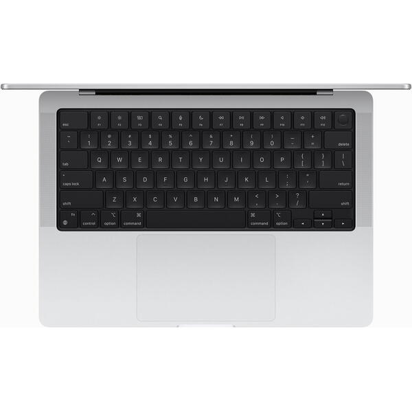Laptop MacBook Pro 14 Liquid Retina XDR, 14.2 inch Apple M4 Pro chip (12-core CPU), 48GB, 1TB SSD, Apple M4 Pro 16-core GPU, macOS, Silver, INT keyboard, 2024