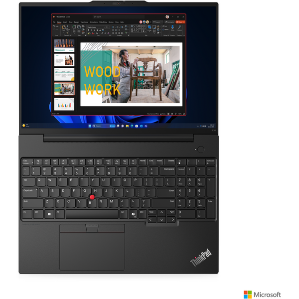 Laptop Lenovo ThinkPad L16 Gen 2, 16 inch WUXGA IPS, Intel Core Ultra 7 155U, 16GB DDR5, 1TB SSD, Intel Graphics, Win 11 Pro, Graphite Black