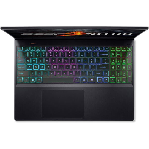 Laptop Gaming Acer Nitro 16 AN16-73, 16 inch WUXGA IPS 165Hz, Intel Core i7 14650HX, 16GB DDR5, 1TB SSD, GeForce RTX 4060 8GB, Obsidian Black