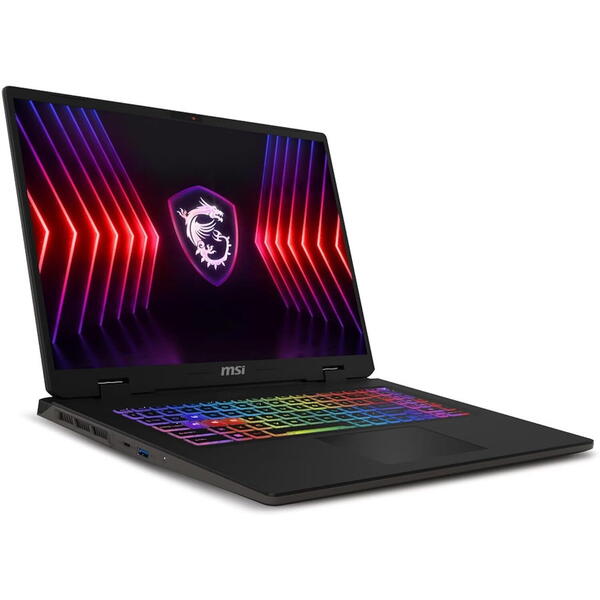 Laptop MSI Sword 17 HX B14VGKG, 17 inch FHD+ 165Hz, Intel Core i7 14700HX, 16GB DDR5, 1TB SSD, GeForce RTX 4070 8GB, Cosmos Gray