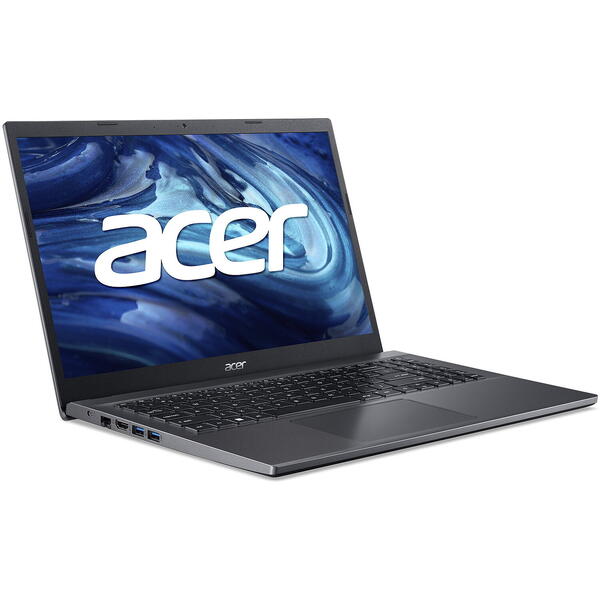 Laptop Acer Extensa 15 EX215-24, 15.6 inch FHD IPS, AMD Ryzen 5 7520U, 16GB LPDDR5, 512GB SSD, AMD Radeon 610M, Steel Grey