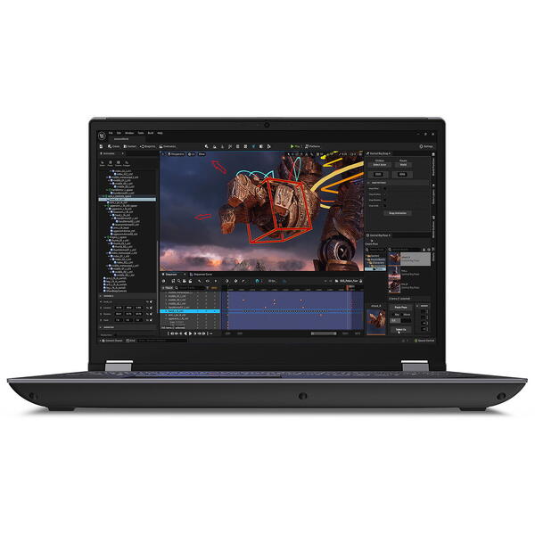 Laptop Lenovo ThinkPad P16 Gen 2, 16 inch WQXGA IPS 165Hz, Intel Core i9-13980HX, 32GB DDR5, 1TB SSD, RTX 2000 Ada 8GB, Win 11 Pro, Storm Grey