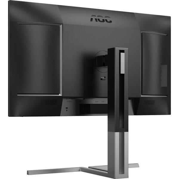 Monitor LED AOC U27U3CV 27 inch UHD IPS 4 ms 60 Hz USB-C HDR Negru