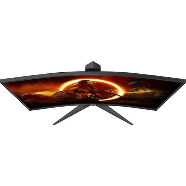 Monitor Gaming AOC C27G2Z3/BK 27 inch FHD VA 1 ms 280 Hz HDR Curbat Negru/Rosu