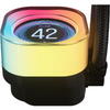 Cooler Corsair iCUE LINK TITAN 240 RX, LCD RGB 240mm, Negru