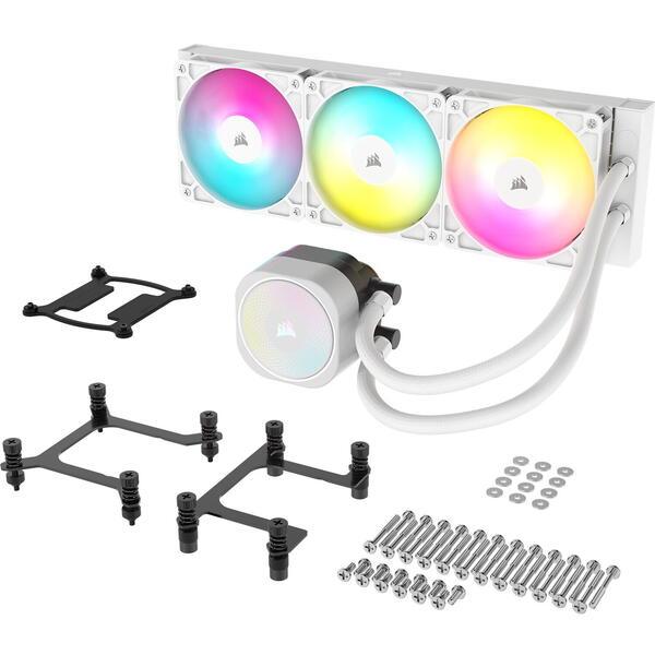Cooler Corsair NAUTILUS 360 RS ARGB, LCD 360mm, Alb