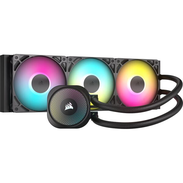 Cooler Corsair NAUTILUS 360 RS ARGB, LCD 360mm, Negru